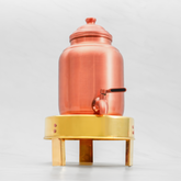 Pure Copper Pineapple Water Dispenser | Leak Proof Water Dispenser with Tap | Matte Finish